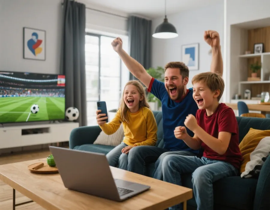 世界杯直播观赛场景